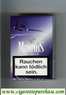Memphis cigarettes hard box Sky-Blue