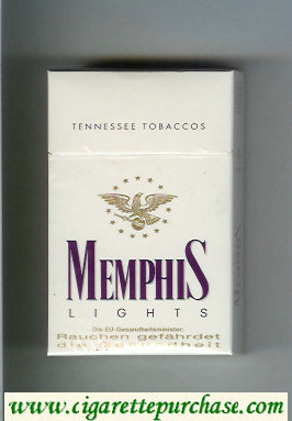 Memphis Lights Tennessee Tobaccos cigarettes hard box