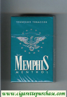 Memphis Menthol Tennessee Tobaccos cigarettes hard box