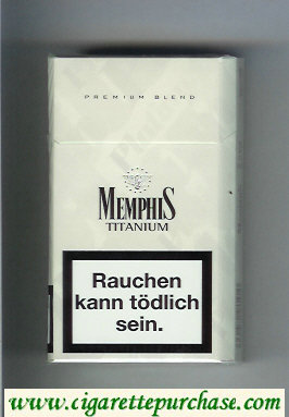 Memphis Titanium 100s Premium Blend cigarettes hard box