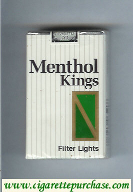 Menthol Kings Filter Lights cigarettes soft box