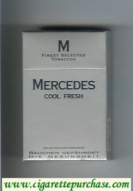 Mersedes Cool Fresh grey cigarettes hard box