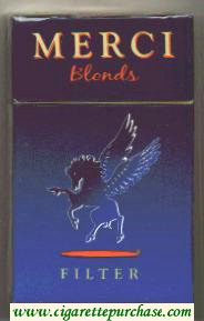 Merci Blonds Filter cigarettes hard box