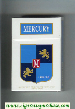 Mercury Lights cigarettes hard box