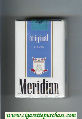 Meridian Original Lights cigarettes soft box