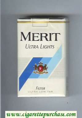 Merit Ultra Lights cigarettes soft box