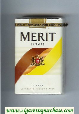 Merit Lights cigarettes soft box