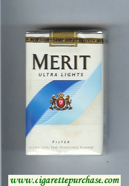 Merit Ultra Lights cigarettes soft box
