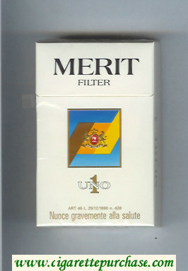 Merit Uno 1 cigarettes hard box