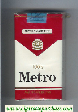 Metro 100s American Blend Filter cigarettes soft box