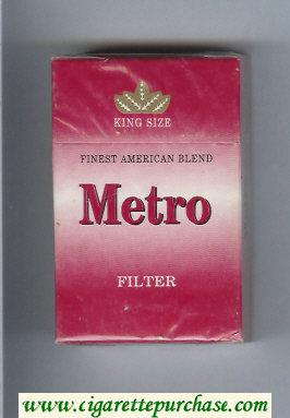 Metro Finest American Blend Filter cigarettes hard box
