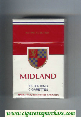 Midland American Blend Filter King cigarettes hard box