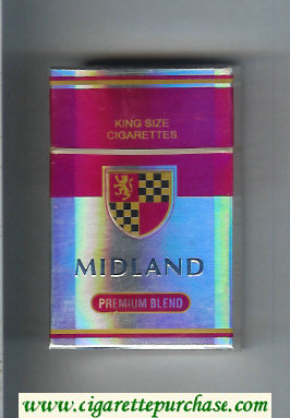 Midland Premium Blend cigarettes hard box