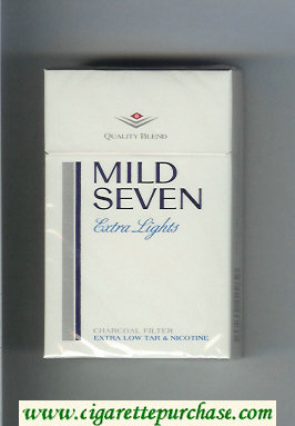 Mild Seven Extra Lights cigarettes hard box