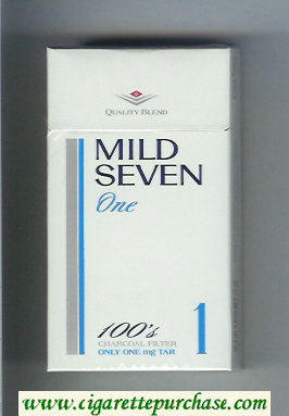 Mild Seven One 1 100s cigarettes hard box