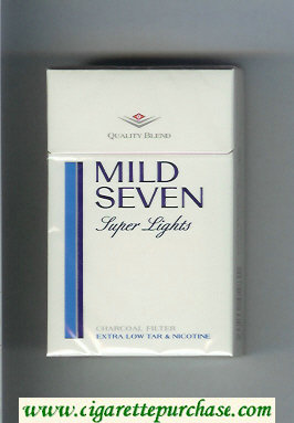 Mild Seven Super Lights cigarettes hard box