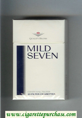 Mild Seven cigarettes hard box