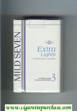 Mild Seven Extra Lights 3 cigarettes soft box