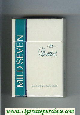 Mild Seven Menthol cigarettes hard box