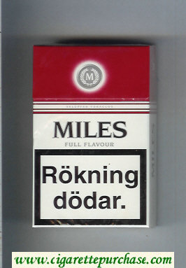 Miles Full Flavour cigarettes hard box