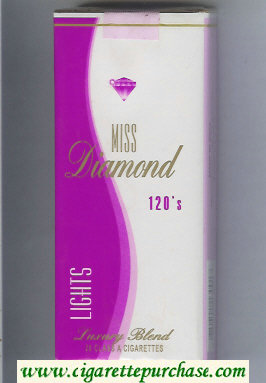 Miss Diamond Lights 120 cigarettes soft box