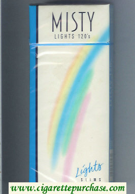 Misty Lights Slims 120s cigarettes hard box