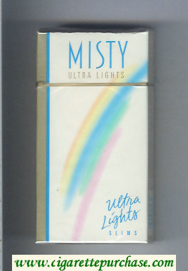 Misty Ultra Lights Slims 100s cigarettes hard box