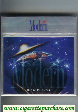 Modern Rich Flavor 90s cigarettes wide flat hard box