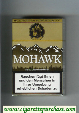 Mohawk gold Cigarettes hard box