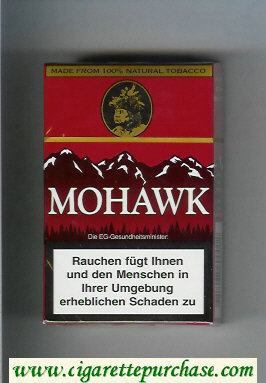 Mohawk red Cigarettes hard box