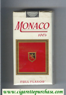 Monaco Full Flavor 100s Cigarettes soft box