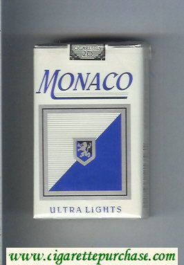 Monaco Ultra Lights Cigarettes soft box