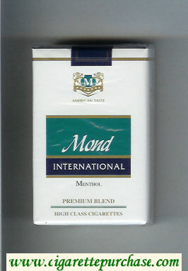 Mond International Premium Blend Menthol American Taste cigarettes soft box