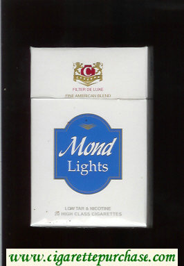 Mond Lights Filter De Luxe Fine American Blend cigarettes hard box