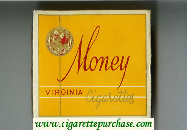 Money Virginia Cigarettes wide flat hard box