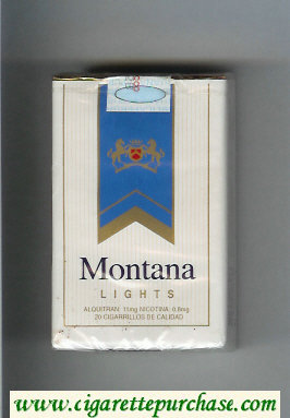 Montana Lights Cigarettes soft box