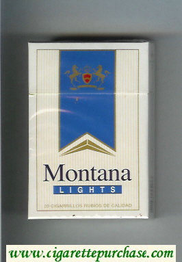 Montana Lights Cigarettes hard box