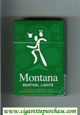 Montana hard box Menthol Lights Cigarettes