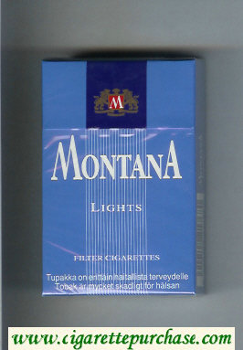 Montana Lights Cigarettes hard box