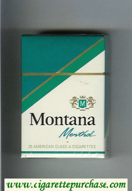 Montana Menthol Cigarettes hard box