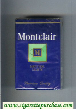 Montclair M Menthol Lights Cigarettes soft box