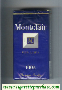 Montclair M Ultra Lights 100s Cigarettes soft box