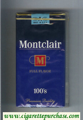 Montclair M Full Flavor 100s Cigarettes soft box