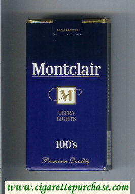 Montclair M Ultra Lights 100s Cigarettes soft box