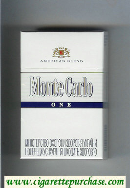 Monte Carlo American Blend One Cigarettes hard box