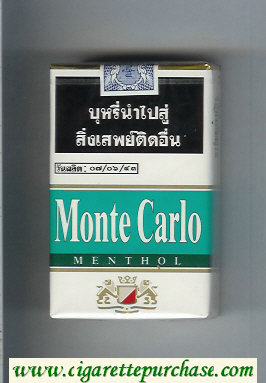 Monte Carlo Menthol Cigarettes soft box