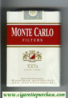 Monte Carlo Filters 100s cigarettes soft box