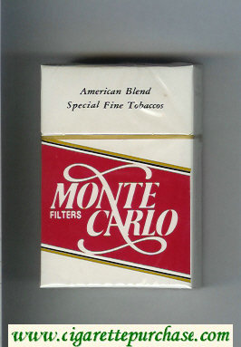 Monte Carlo Filters American Blend Special Fine Tobaccos cigarettes hard box