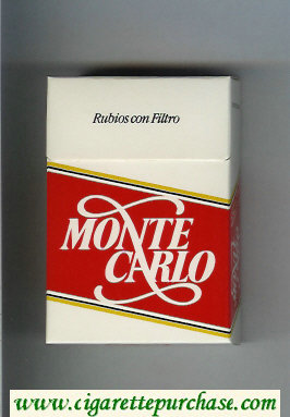 Monte Carlo Rubios Con Filtro cigarettes hard box