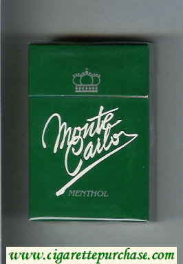 Monte Carlo Menthol cigarettes hard box